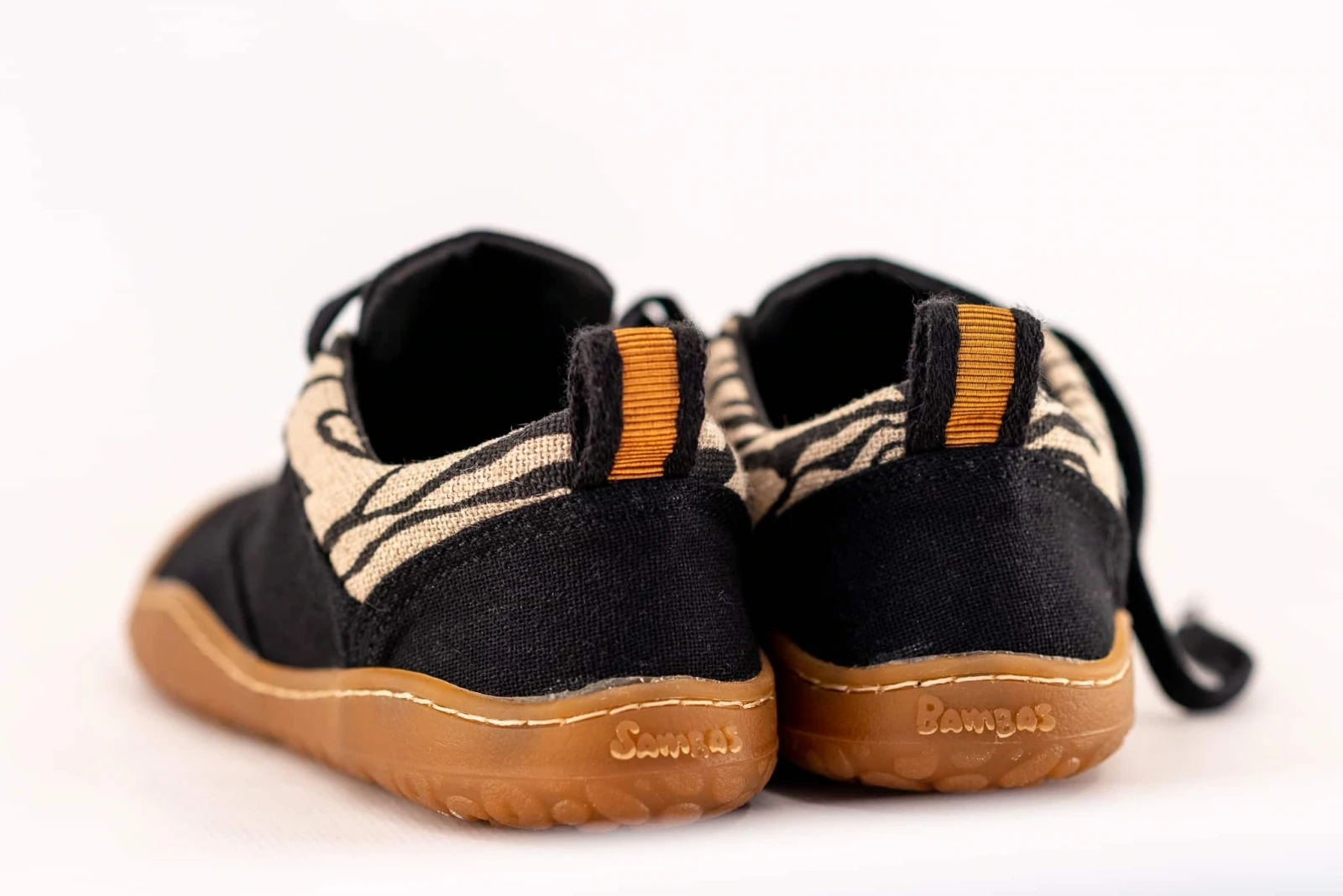 Босоногие кеды Sambas the bambas Cebra — чёрные с узором зебра, фото 8