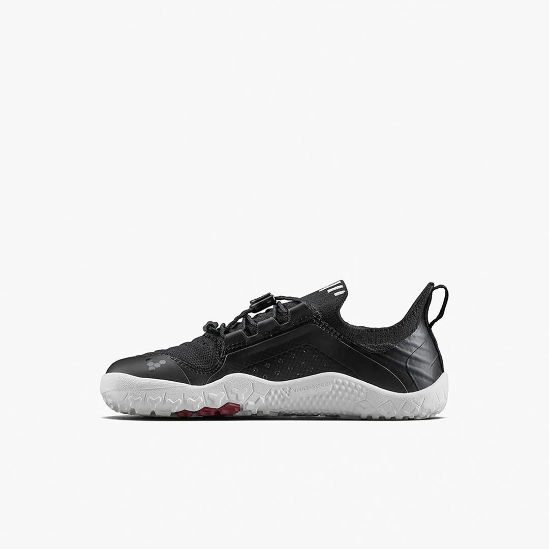 Кроссовки Vivobarefoot Primus Trail Knit FG — детская модель, чёрный, фото 3