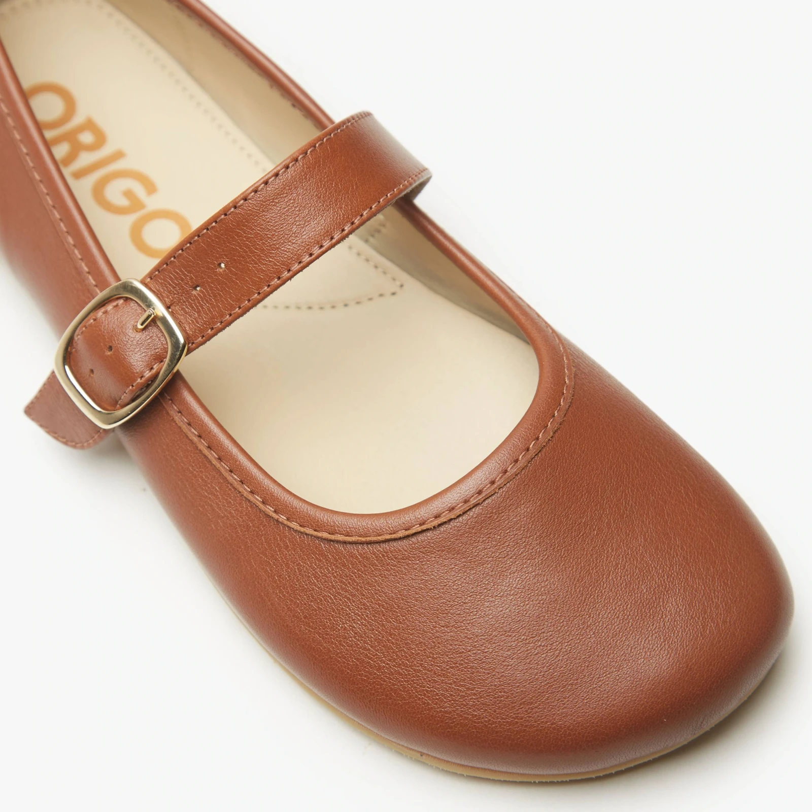 Босоногие туфли Origo Classic Mary Jane — светло-коричневый, фото 4