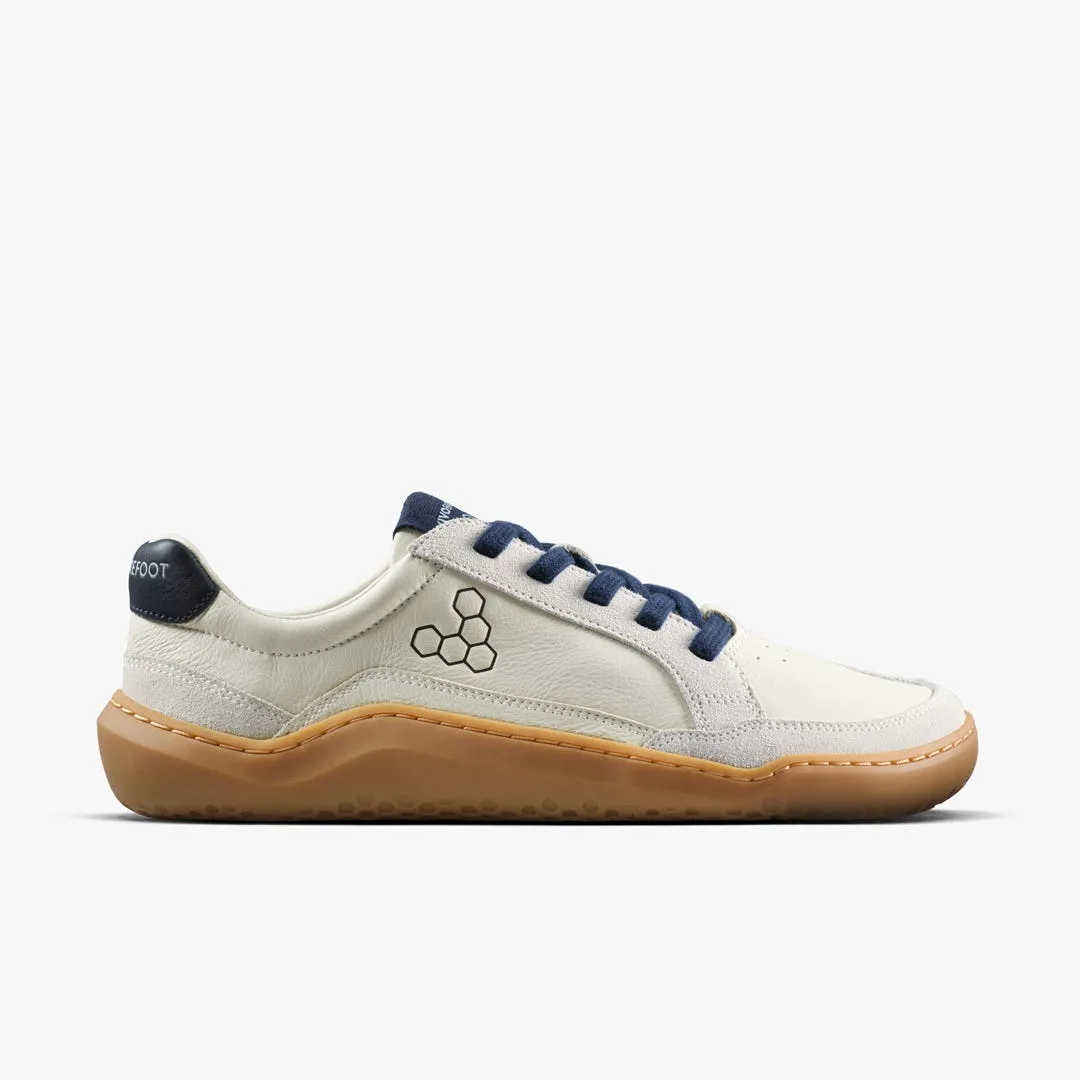 Кроссовки Vivobarefoot Gobi III Sneaker Leather — женская модель, светло-бежевый с морским синим