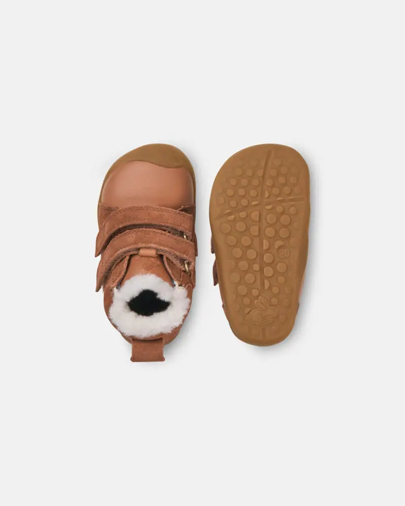 Детские босоногие зимние ботинки Bundgaard Bloom Cognac, фото 2