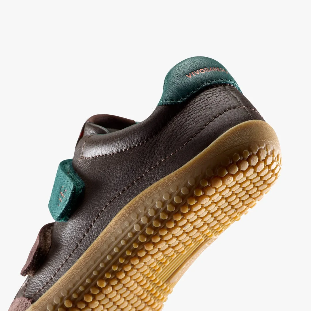 Кроссовки Vivobarefoot Gobi Sneaker — детская модель, коричневый, фото 7