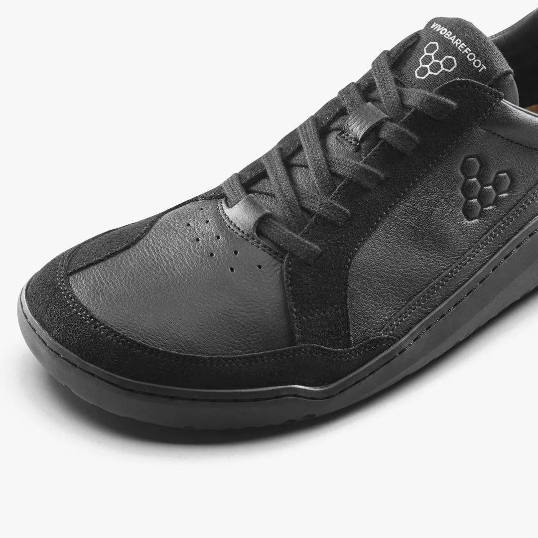 Кроссовки Vivobarefoot Gobi III Sneaker Leather — мужская модель, полностью чёрный, фото 6