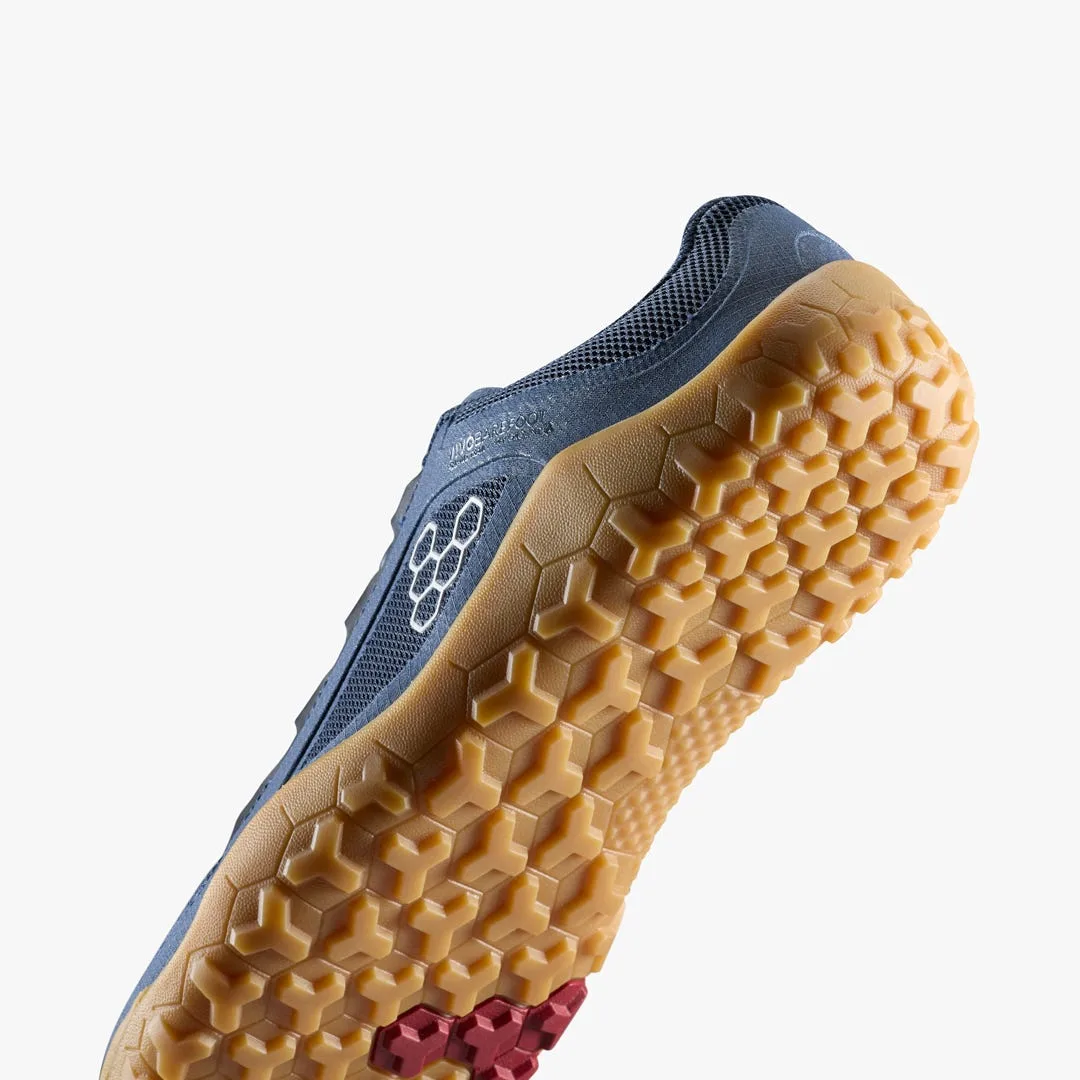 Кроссовки Vivobarefoot Primus Trail FG 3.5 — мужская модель, синий с каучуковой подошвой, фото 7